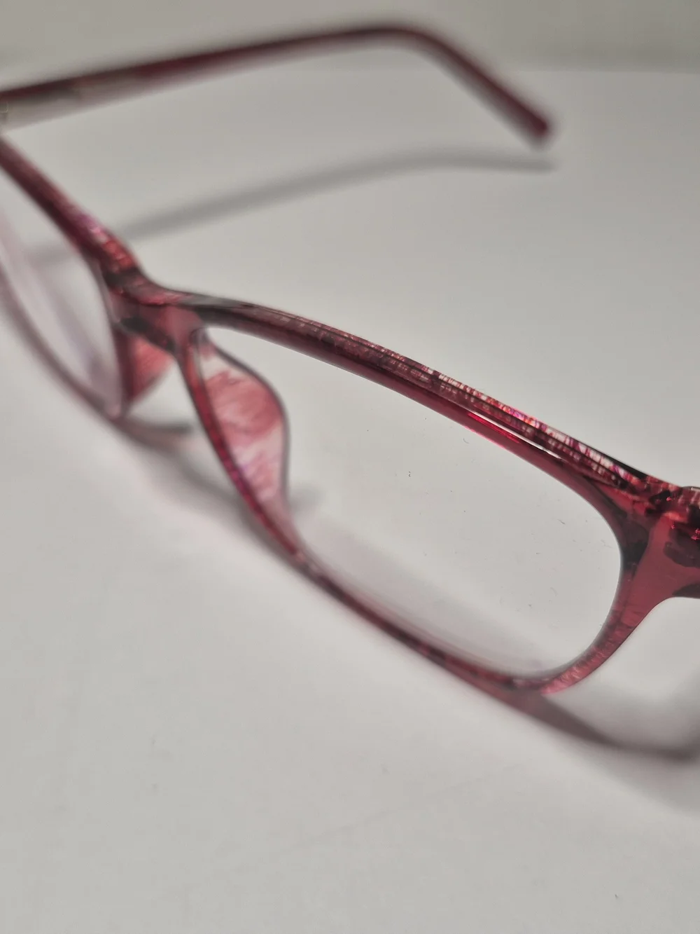Women's Red Rectangle Reading Glasses - Fashion Frame